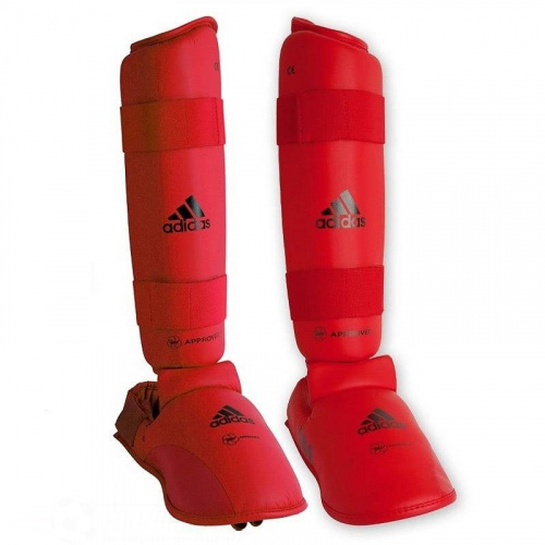 Защита Голени И Стопы Adidas Wkf Shin And Removable Foot 661-35-red